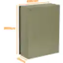 Thumbnail 2 de TIBOX 800x600x250mm 2-chapas s/Llave Caja Metalica Tablero IP65 Beige