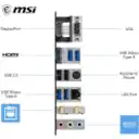 Thumbnail 4 de Tarjeta Madre MSI PRO B550M-P WIFI6E AM4 4*DDR4 HDMI DP WIFI6E LAN mATX