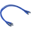 Thumbnail 0 de Cable Patch Inyectado Multifilar Plug RJ-45 Cat 6 Chaqueta LSZH 50 cm*4 unidades