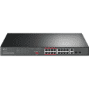 Thumbnail 0 de TP-Link TL-SL1218MP - Conmutador - sin gestionar - 16 x 10/100 (PoE+) + 2 x 10/100/1000 + 2 x Gigabit SFP combinado - montaje en rack (192 W)
