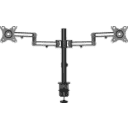 Thumbnail 1 de StarTech.com Brazo de Soporte para Monitor - Articulado - de Aluminio - para Monitores VESA de hasta 32IN - con Dos Brazos Giratorios - Mount para 2 monitores (brazo ajustable) - aluminio - negro - tamaño de pantalla: hasta 32" - montable en escritorio
