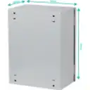 Thumbnail 3 de Caja Metalica SA7525, 400x300x200mm 1-chapa/sin-Llave IP54 Beige