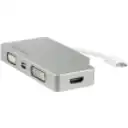 Thumbnail 0 de Adaptador de Video StarTech 4en1 USB-C a VGA DVI HDMI MiniDisplayPort 30Hz Plata