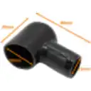 Thumbnail 2 de Negro 22x29x42mm Protector Redondo Aislante para Bateria