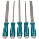 Thumbnail 1 de TOTAL Set limas 5-piezas Acero T12 8-pulgadas 203mm THT918516