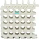 Thumbnail 2 de Peine para 5x5 25 Cables UTP/FTP max-9mm Ordenador Manojo Blanco 8x8cm