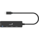 Thumbnail 2 de GENIUS HUB 4 in 1 PLUG TYPE-C to JACK USB 3.0-UH-400-BK