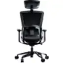 Thumbnail 6 de COUGAR Argo - Silla - ergonómico - reposabrazos - forma de T - inclinación - giratorio - piel PVC, malla - negro