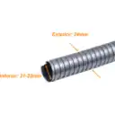 Thumbnail 0 de Solo-Metal 25mm Rollo-40mt Conduit Flexible Diametros ext/int 24/22mm
