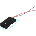 Thumbnail 0 de Porta-Pila 2-AA Negro Cable-10cm