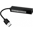Thumbnail 1 de Adaptador Multipuertos USB-A 2.0 a Prts HUB 3*USB-A 2.0, LAN 10/100Mbps - Utek