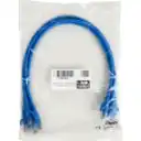 Thumbnail 1 de Cable de Red Categoria 5E Azul LSZH Multifilar Longitud 50 cm Pack 4 unidades