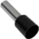 Thumbnail 1 de Negro 6,0mm2 12/20mm 100-unid AWG10 Ferrules Terminal Aislado Crimpeab