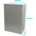 Thumbnail 2 de Caja Metalica TIBOX ST4-625 600x400x250mm 2-chapa-sin/Llave IP66 C/Placa Beige