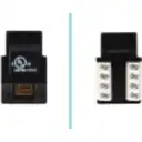 Thumbnail 3 de LINKMADE Negr Cat5E U/UTP Punchable Keystone Conector Hembra RJ45
