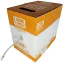 Thumbnail 1 de Cable de Red Linkmade CAT6 UTP UNIFILAR Cobre 305mts GRIS