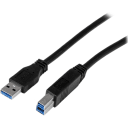 Thumbnail 0 de Cable StarTech Certificado USB 3.0 A Macho a USB 3.0 B Macho 2mt (6Pies) Negro