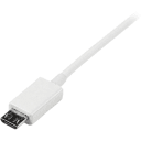 Thumbnail 3 de Cable USB-A a microUSB-B v2.0 M/M p/Smartphone 0.5mt Color Blanco - Startech