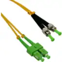 Thumbnail 1 de 5mt SC/APC-ST/APC MonoModo SM Duplex Jumper Cable Fibra 9/125um 3mm