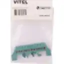 Thumbnail 1 de Regleta Verde 12-Conexiones 4mm Riel Din Distribucion Electrica
