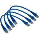 Thumbnail 3 de LINKMADE 4UN 30CM CAT5E AZUL LSZH CABLE PATCH INYECTADO MULTIFILAR