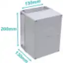 Thumbnail 2 de 150x200x130mm Caja ABS IP66 Tapa-Transparente c/Placa-Aluminio