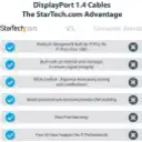 Thumbnail 5 de Cable DisplayPort v1.4 M/M 4K 120Hz/8K 60Hz 2mts 6ft Certified - StarTech