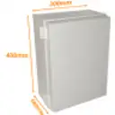 Thumbnail 3 de TIBOX 400x300x180mm Tablero Estanco Gris Plastico IP66 RoHS c/Placa