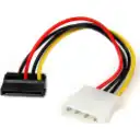 Thumbnail 0 de Cable Poder Adaptador SATA con ángulo izq. 15 pines a Molex 4 Pines 