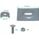 Thumbnail 1 de LINKCHIP Placa Tornillo Calce Tuerca p/Escalerilla Canasto Malla Hilo