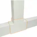 Thumbnail 0 de LINKCHIP 60x40mm Derivacion T Blanca Tee CCA-6040-TE. p/Canaleta QN6W.