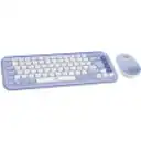 Thumbnail 2 de Kit Teclado Mouse Logitech Pop Icon Conectividad Inalámbrica BT Lila/Blanco