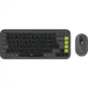 Thumbnail 0 de Kit Teclado Mouse Logitech Pop Icon Conectividad Inalámbrica BT Grafito/Verde