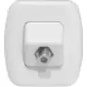 Thumbnail 2 de KALOP Roseta Blanco Toma Catv Pin Fino F-F Coaxial F-H F-H KS39655