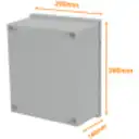 Thumbnail 3 de TIBOX 300x250x140mm Poliester Tablero Estanco Gris IP65 RoHS c/Placa