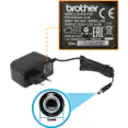 Thumbnail 0 de Brother ADE001 - Power adapter - AC 100-240 V - for P-Touch PT-D400, D600, E300, E500, E550, H300, H500, P700; P-Touch EDGE PT-P750