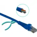 Thumbnail 3 de Cable de Red Linkmade Cat5e Inyectado Multifilar 3mts Color AZUL