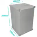 Thumbnail 1 de Tapa-Gris Caja-Gris Plastica TIBOX TJ-AG-2819, 280x190x130mm IP66 RoHS c/Placa
