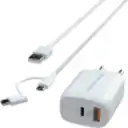 Thumbnail 0 de Cargador USB-C PD Carga rapida 20W para iPhone y iPad Dusted con Cable 2en1 Blanco
