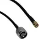 Thumbnail 0 de 100cm 1mt RPSMA-Macho N-Macho RG58 Cable Coaxial Negro