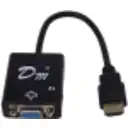 Thumbnail 1 de Adaptador Conversor HDMI Macho a VGA (DB15) Hembra, Audio Out 3.5mm 