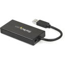Thumbnail 1 de HUB USB StarTech Portable 3 Puertos USB 3.0 + Gigabit Ethernet con Cable, Alumin