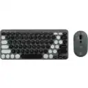 Thumbnail 0 de MLAB KIT TECLADO Y MOUSE MINI BLUETOOTH + 2,4GHZ 1600DPI CLICKY C80BT GRAY/BLACK