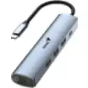 Thumbnail 0 de GENIUS HUB 5 in 1 PLUG TYPE-C to JACK RJ-45, PD, USB 3.0-UH-545-IRON-GR