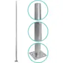 Thumbnail 3 de Poste Conico 7mt 3mm Base-260x260x12mm no-inc-Canastillo Cono-140/60mm