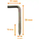 Thumbnail 2 de 144-unids. M2.2 Hilo-2,2x10mm 11mm-Cancamo-Recto 25mm-Largo-Total