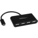 Thumbnail 0 de HUB StarTech Conector USB-C a 4 Port USB A 2.0 color Negro