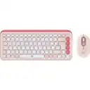 Thumbnail 0 de Kit Teclado Mouse Logitech Pop Icon Conectividad Inalámbrica BT Rosado/Blanco