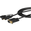 Thumbnail 2 de Cable Adaptador HDMI Macho + mUSB Hembra a VGA Macho, 1080p 1.8mt Act - StarTech