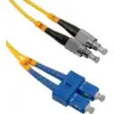 Thumbnail 1 de 1mt SC-FC MonoModo SM Duplex Jumper Cable Fibra 3.0mm 9/125um
